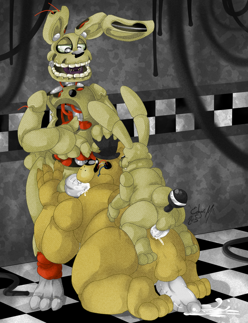 2 nights freddy's five at from mango Harley quinn arkham city gif