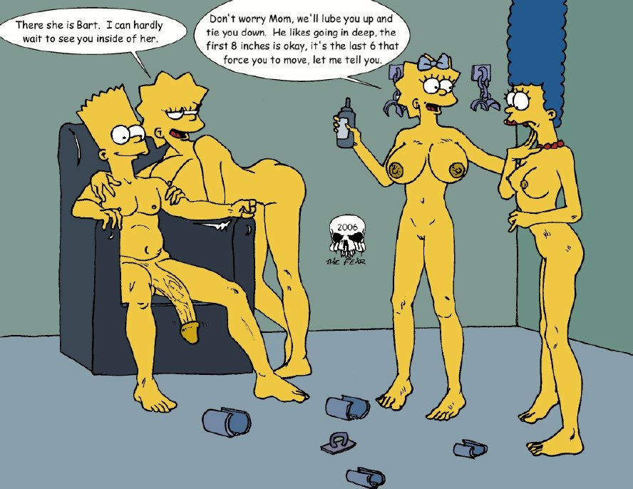 with naked marge bart simpson Mass effect andromeda