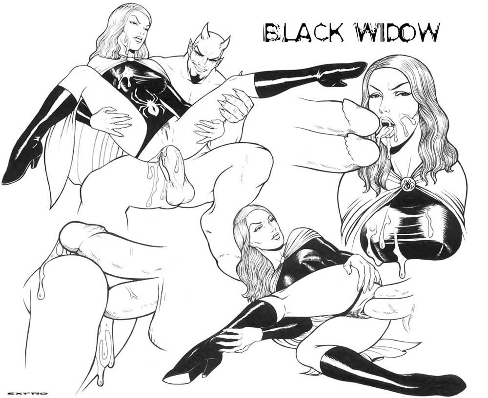 widow black the from naked avengers Courage the cowardly **** cajun ****